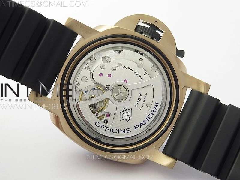 PAM1070 W VSF 1:1 Best Edition Black Dial on Black Rubber Strap P.900 Super Clone